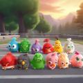Angry Birds Blind Box Toys Cute Figures Red The Blues Chuck Bomb Matilda Hal Terence Stella Bubbles Doll Model  Toys. 