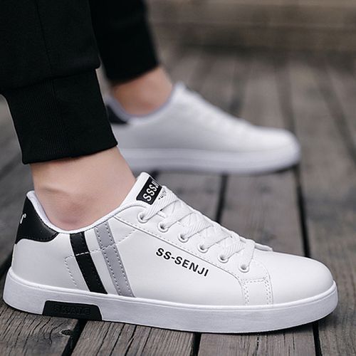 Sneakers%20White%20Colour%20Casual%20Lace-up%20Shoes%20-%20Image%202