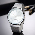 Luxury Women Watches 2025 New Stylish Silver Minimalist Business Ladies Quartz Watch Breathable Leather Steel Clock Reloj Mujer. 