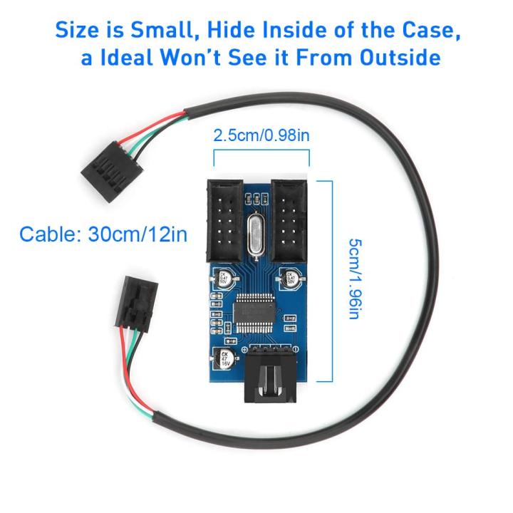 Motherboard%20USB%202.0%209-Pin%20Header%20to%202-Port%20Hub%20Splitter%20-%2030CM%20Cable%20USB%209-Pin%20Internal%20Cable%20Adapter%20-%20Image%205