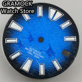 GRAMOCK 29mm NH35 Dial Sterile Watch Dial C3 Green Luminous Fit NH35 Automatic Movement 3.0 O'Clock Crown 3.8 O'Clock Crown. 