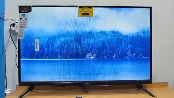 ICONIC 40NBL11 | 2-Years Panel & 1-Year Parts Warranty Vivid Series | 40-Inch Bezel-Less Android Smart LED TV