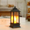 Acrylic Plastic Battery Operated Mini Lantern | LED Lamp Candle for Vintage Antique Decoration (Square, 1). 