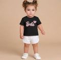 Barbie T-shirt And short Pant For Kids Baby Girls and Boys  Round Neck Short  Sleeves Tee Top's Clothes sets Dresses Outfit Suit Jannat Store. 