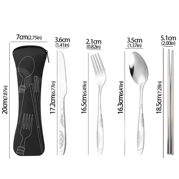 Stainless%20Steel%20Tableware%20Bag%20Washable%20with%20Zipper%20Cutlery%20Kit%20Case%20Portable%20Pouch%20For%20DinnerHousehold%20Tool%20Travel%20Camping%20Spoon%20-%20Image%202