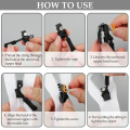 3-60Pcs Universal Zipper Repair Kit Quick Instant Detachable Zipper Head Replacement Zipper Slider Pull for 3 Different Size.