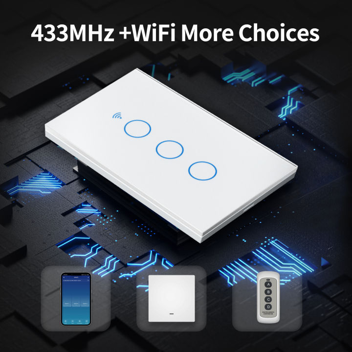 TNCE%20Tuya%20US%20WiFi%20or%20Zigbee%20Smart%20Wall%20Switch%201/2/3/4%20Gang%20Wire%20Touch%20Sensor%20LED%20Light%20Switches%20Smart%20Home%20Alexa%20%20Home%20-%20Image%204