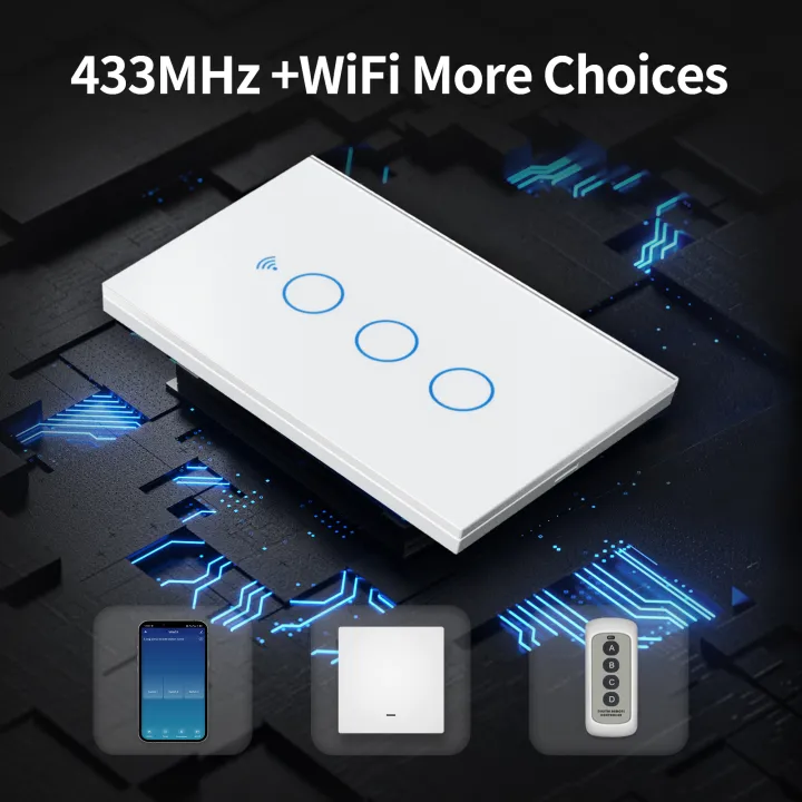 TNCE%20Tuya%20US%20WiFi%20or%20zigbee%20Smart%20Wall%20Switch%201/2/3/4%20Gang%20Wire%20Touch%20Sensor%20LED%20Light%20Switches%20Smart%20Home%20Alexa%20%20Home%20-%20Image%204