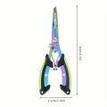 1pc Multi-functional Fishing Pliers, Stainless Steel Line Cutter, Portable Split Ring Opener, Fishing Tool. 