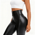 Women High Waist Tummy Control Butt Lift PU Leather Leggings Outwear Skinny Pants Casual Trousers Streetwear. 