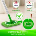 2 Pack Reusable Dry Sweeping Cloths Microfiber Wet Mop Pads Compatible with Swiffer Sweeper Mop Replacement. 
