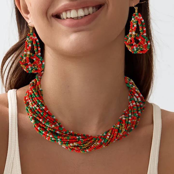 1%20necklace%20+1%20pair%20of%20earrings%20Bohemian%20%20color%20mixed%20color%20retro%20ethnic%20style%20necklace%20and%20earrings%20jewelry%20set%20s%20-%20Image%203