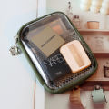 Portable Lipstick Pouch Transparent Touch-Up Cosmetic Pouch Cosmetic Organizer Travel Bluetooth Headphone Charging Cable Pouch. 