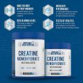 Applied Nutrition Creatine Monohydrate Micronized, Unflavored, 250 g, 50 Servings. 