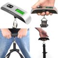 1pcs Portable Scale Digital LCD Display 110lb/50kg Electronic Luggage Hanging Suitcase Travel Weighs Baggage Bag Weight Balance. 