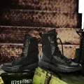 Outdoor Boots High Top Lightweight Boots Desert Anti Slip Shoe Lace Up Design Couple Hiking Boots Mesh Breathable Men Boots Boy. 