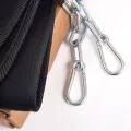 Exercise Gym training weight lifting chain belt for weight lifting, tricep dips, INS + weighted pull-ups weight lifting chain belt, black dipping belt. 