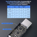 KZ AM01 Hi-Fi DAC Audio Adapter Type-C to 3.5mm Dual Chip IC Amplifier 32bit/384kHz Earphone Cable.