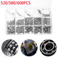 304 Stainless Steel Precision Chrome Steel Bearing Ball Assortment Kit 304 Stainless Steel Solid Ball Dia 1-10mm. 