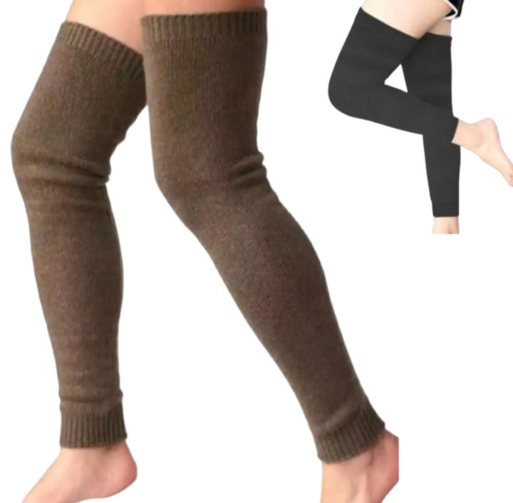 Winter Warm Knee Brace Pair - Thermal Leg Warmers For Cycling, Running, Yoga, Men & Women