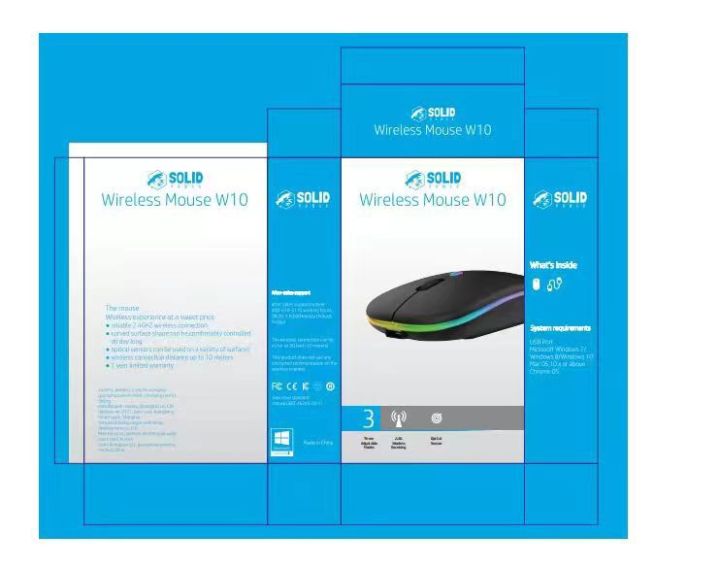 Solid 2in1 Wireless And Bluetooth Mouse W10 | Daraz.com.np