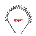 Steel Hair Band Black Metal Wavy Hairband – Durable Spring Hoop, Stylish & Lightweight for Men & Women. 