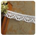 5 Meter/roll White Lace Trim Cotton Embroidered Lace Ribbon  Crochet Lace Fabric DIY Handmade Craft Clothes Sewing Accessories. 