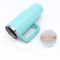 For Stanley 40oz Reusable Straw Cap 40Oz Tumbler Flip Straw Lid Replacement Spill Proof Reusable Splash Resistant Tumbler Cover. 