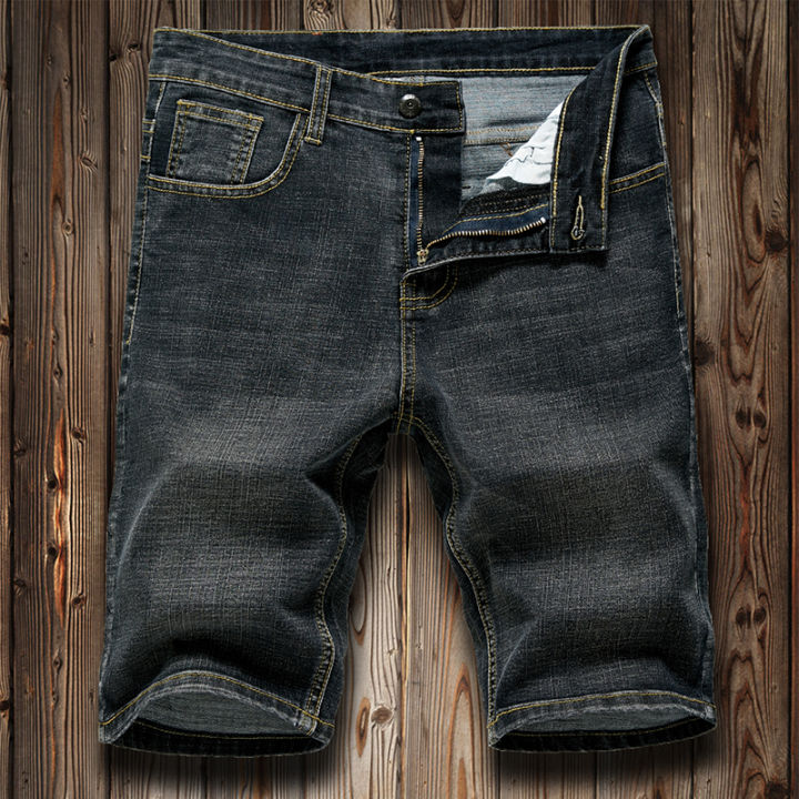 6%20Model%20Classic%20Style%20Men's%20Slim%20Denim%20shorts%20Summer%20New%20Business%20Fashion%20Thin%20Stretch%20Short%20Casual%20Pants%20Male%20-%20Image%206