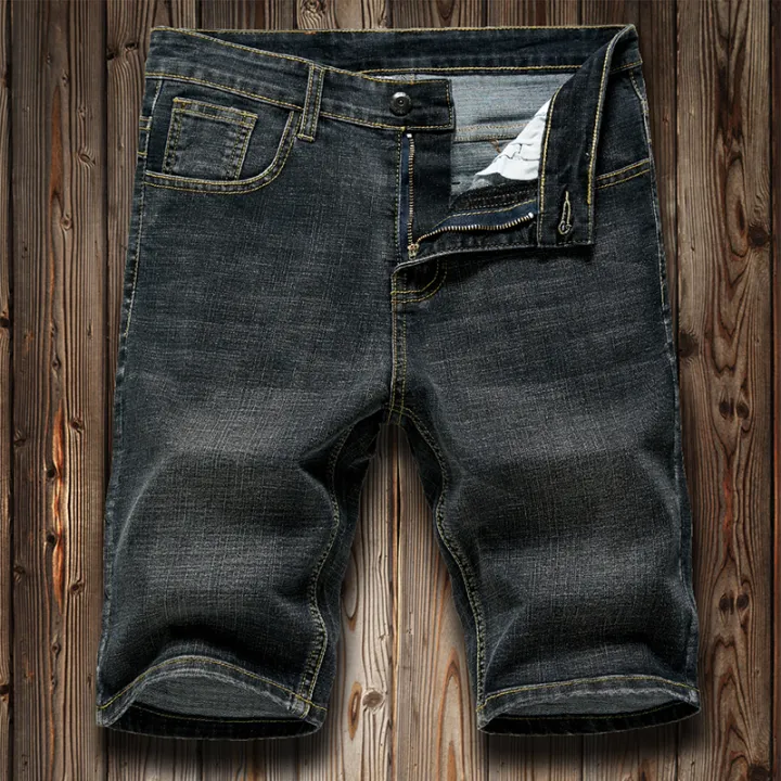 6%20Model%20Classic%20Style%20Men's%20Slim%20Denim%20shorts%20Summer%20New%20Business%20Fashion%20Thin%20Stretch%20Short%20Casual%20Pants%20Male%20-%20Image%206
