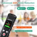 64GB Digital Voice Recorder Voice Activated Audio Recorder for Lectures Meetings - MECHEN 1536Kbps Small Rechargeable Dictaphone.
