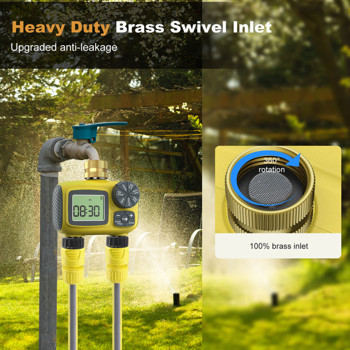 IP55%203/4''%20Automatic%20Water%20Timer%20with%202-Outlets%20Garden%20Irrigation%20Valve%20Auto%20Watering%20System%20Sprinkler%201-15%20Days%20Delay%20Watering%20-%20Image%206