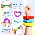 10/20/30PCS Colorful Pop Pipe Fidget Sensory Antistress Toys Telescopic Tube Stress Relief Toys Plastic Stretch Pipe Toy Gift.