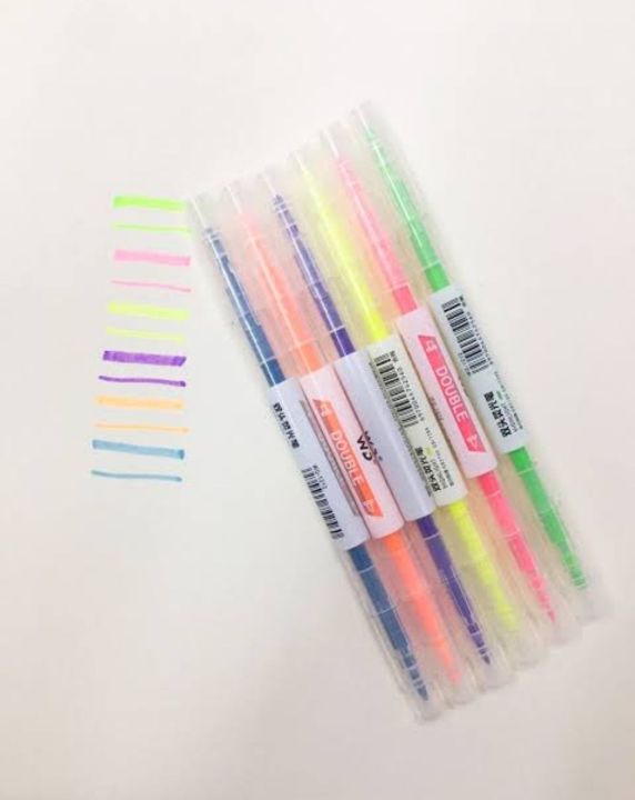 double%20sided%20high%20quality%20fancy%20highlighters%206pcs%20pack%20-%20Image%202