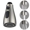 Kitchen Pull Out Faucet Sprayer Nozzle 3 Modes ABS Water Saving Bathroom Basin Sink Shower Spray Head For 1/2" Connection.