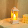 Acrylic Plastic Battery Operated Mini Lantern | LED Lamp Candle for Vintage Antique Decoration (Square, 1). 