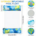 1 Packs Hammock Pool Floats Adults,  Multi-Purpose Inflatable Pool Floats PVC Water Hammock Lounge Floaties. 