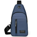 Business Men's Chest Bag Shoulder Messenger Bag Casual Canvas Travel Bag Waist Bag Multifunctional Waterproof Storage Bag. 