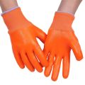 Full Pvc Coated Construction Safety Hand Gloves Industrial | Domestic Hand Gloves- Orange. 