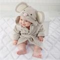 Cotton Baby Robe Bath Towel Cartoon Hoodies Infant Girls Boys Sleepwear Bath Blanket Kids Soft Bathrobe Pajamas Kids Clothing.