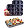 6 and 12 coops nonstick cupcake & muffin baking tray / springfoam cake making tray. 