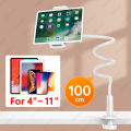 Tablet Bracket for Bed Desk Gooseneck Tablet Stand Flexible Long Arm Clamp 11 inch Tablet Holder For Smartphone Redmi  Pad. 