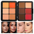 12 Color Iron Box Powder Blusher Dish One Multi-Purpose Durable Concealer High Gloss Cosmetic Dish Matte Powder Blusher Cream.
