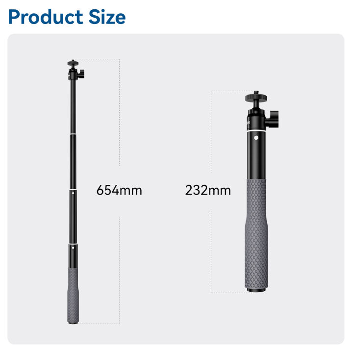 TELESIN%20Waterproof%20Divng%20Selfie%20Stick%20Floaty%20Monopod%20360%C2%B0%20Rotation%20Ball%20Head%20Selfie%20Stick%20for%20%20%20Osmo%20Action%20Insta360%20-%20Image%207