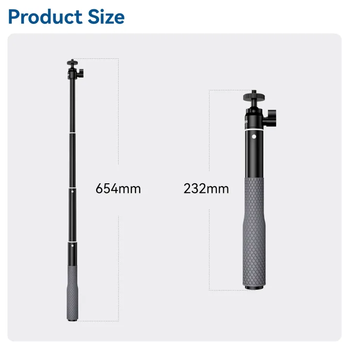 TELESIN%20Waterproof%20Divng%20Selfie%20Stick%20Floaty%20Monopod%20360%C2%B0%20Rotation%20Ball%20Head%20Selfie%20Stick%20for%20%20%20Osmo%20Action%20Insta360%20-%20Image%207