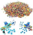 10000 Pcs Water Balls Beads Refill Ammo7-8 mm,5 Pack,2000 Pcs Per Pack,Made of Non-Toxic Eco Friendly Water Ball Compatible with Splatter Gall Gun,Multicolor Colour. 
