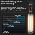 Aquarium Heater Fish Tank LCD Display Digital Thermostat Submersible Water Heating Rod Constant Temperature Control 220v. 