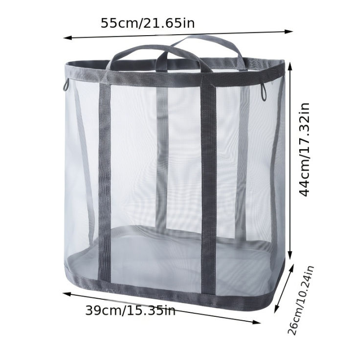 1/2pcs%20Nylon%20Mesh%20Laundry%20Basket%20with%20Handle%20Breathable%20Folding%20Portable%20Dirty%20Clothes%20Organizer%20Large%20Capacity%20Laundry%20Basket%20-%20Image%204