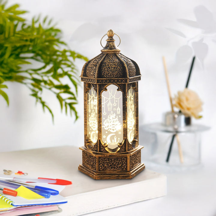 Ramadan Lantern Mini Eid Mubarak Candle Lantern Black Moon Castle Decorative Hanging Candle Lanterns for Ramadan Decorations Wedding Decorations Table Centerpiece