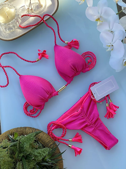 Adjustable%20Bandage%20Bikini%20Set%202023%20Swimwear%20Swimsuit%20Woman%20Sexy%20Bathing%20Suits%20Solid%20Bikinis%20Triangle%20Female%20Summer%20Beachwear%20-%20Image%206